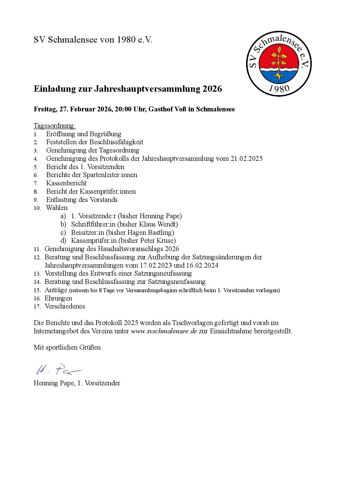 20260111 SVS Jhv 2026 Tagesordnung